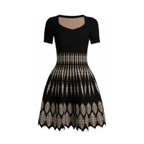 Pre Order:  Scallop Hem Mini Cocktail Dress