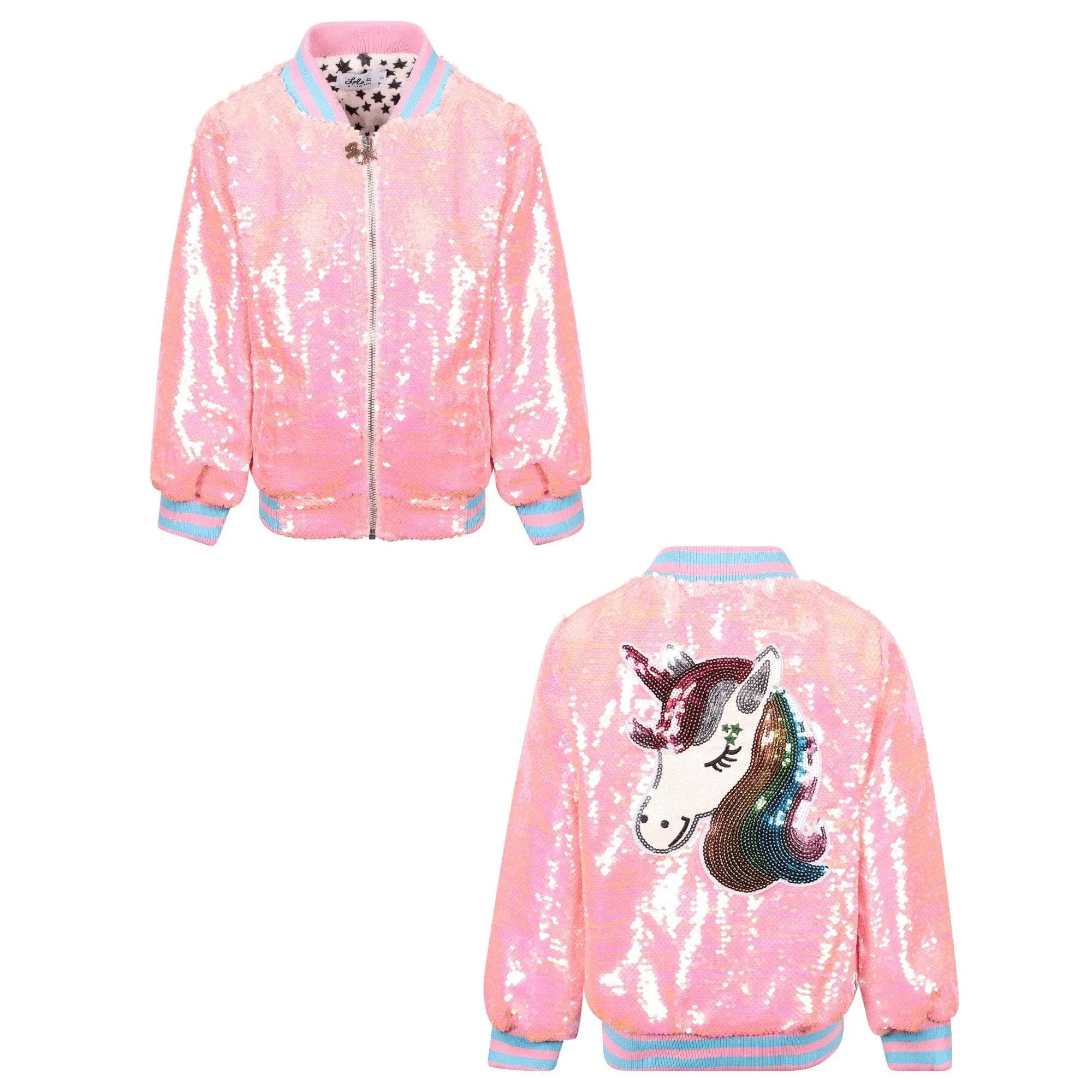 Pretty in Pink Unicorn Sequin Set
