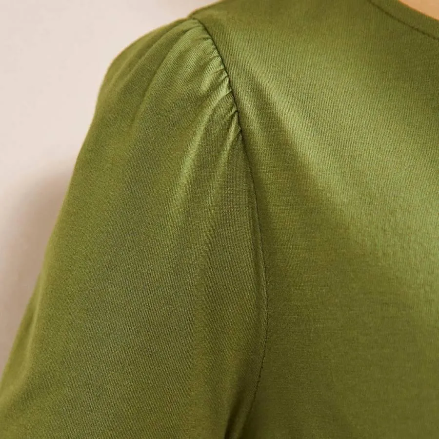 Puff Sleeve Jersey Top