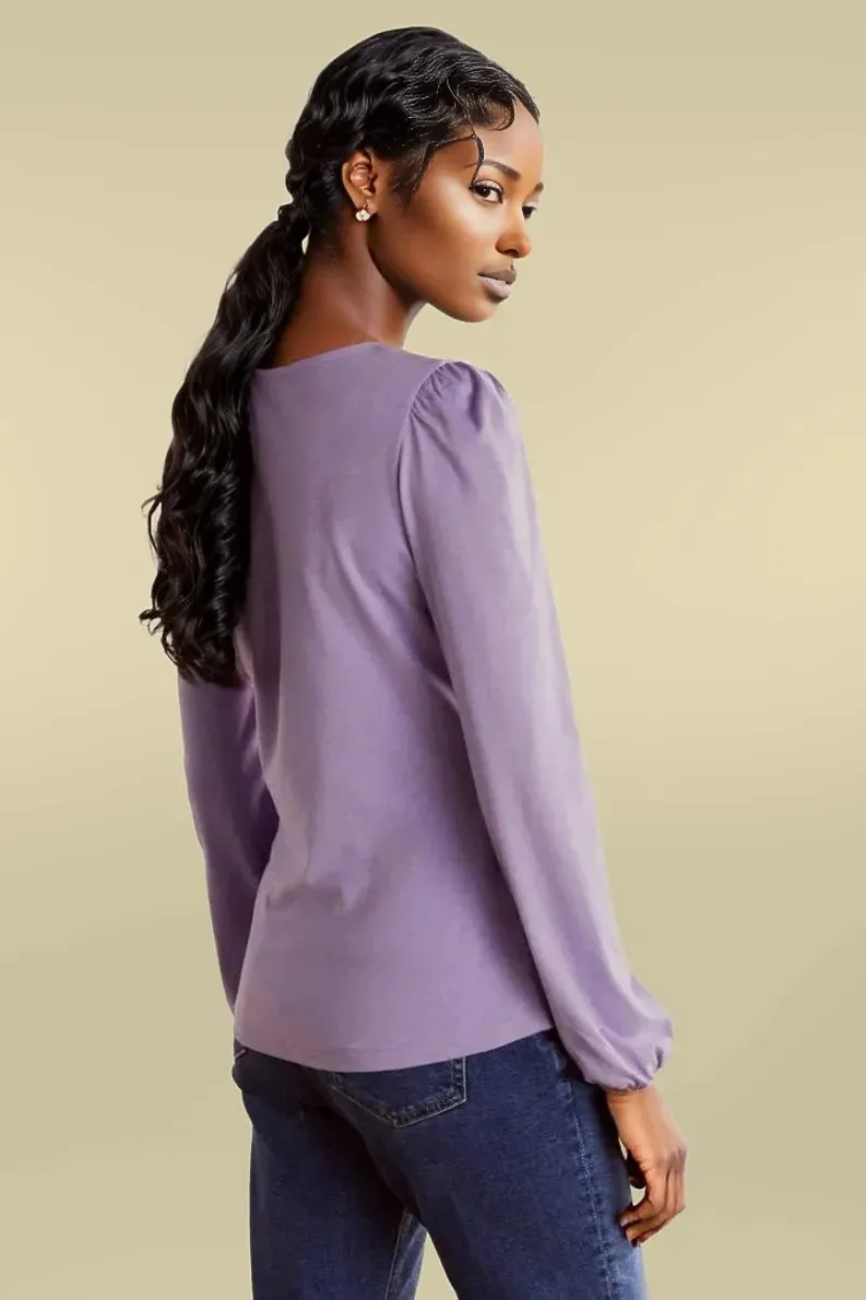 Puff Sleeve Jersey Top