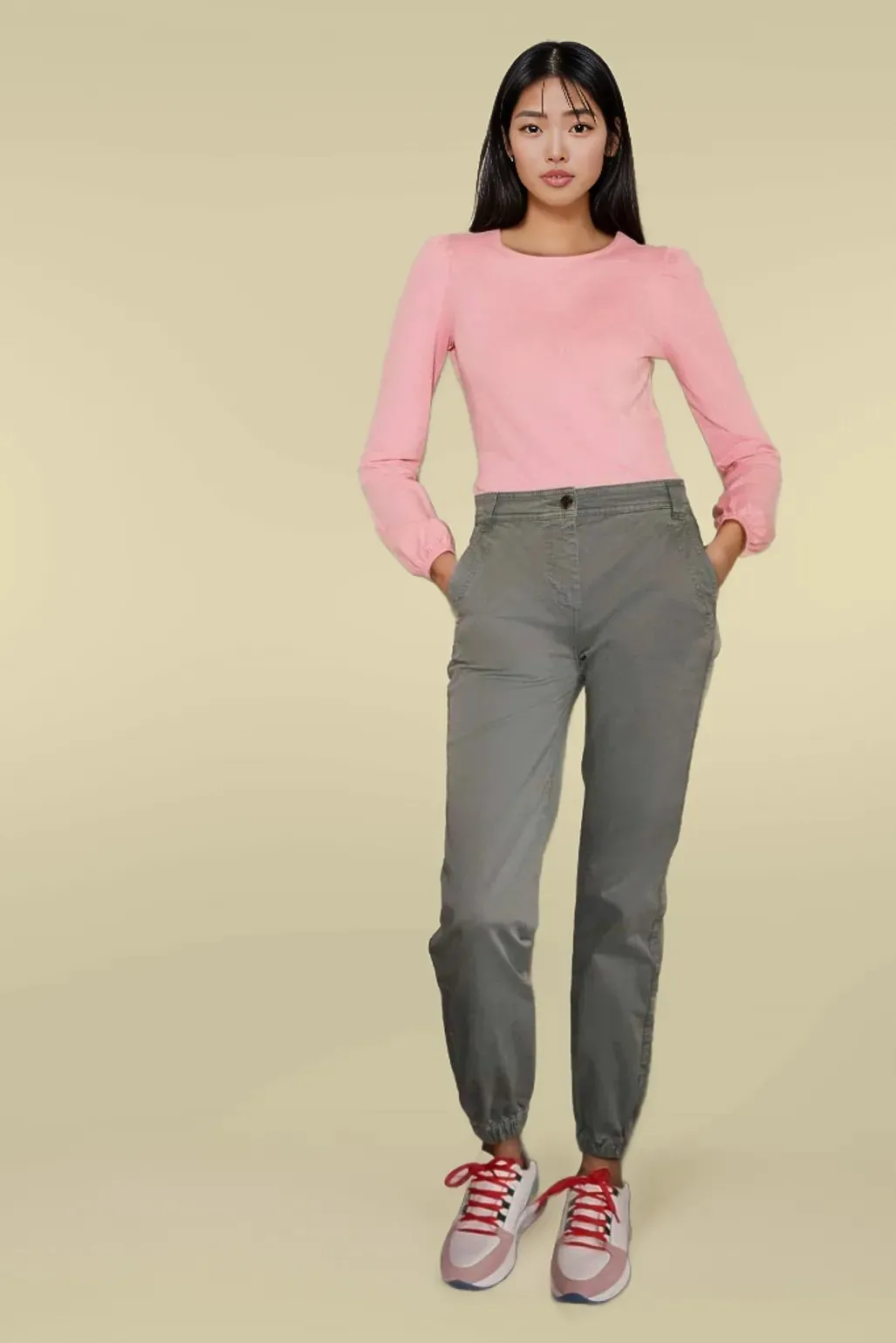 Puff Sleeve Jersey Top