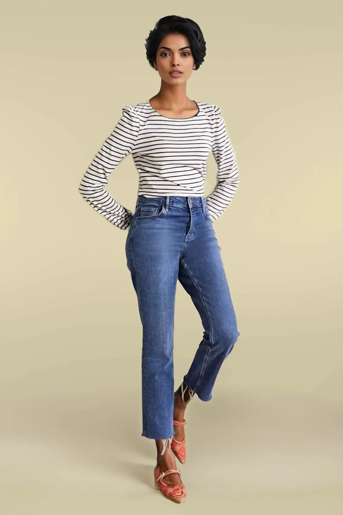 Puff Sleeve Jersey Top