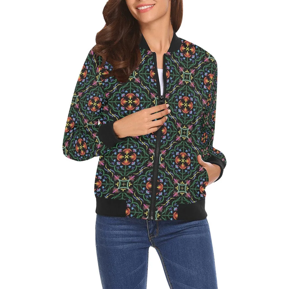 Quill Visions Bomber Jacket for Women