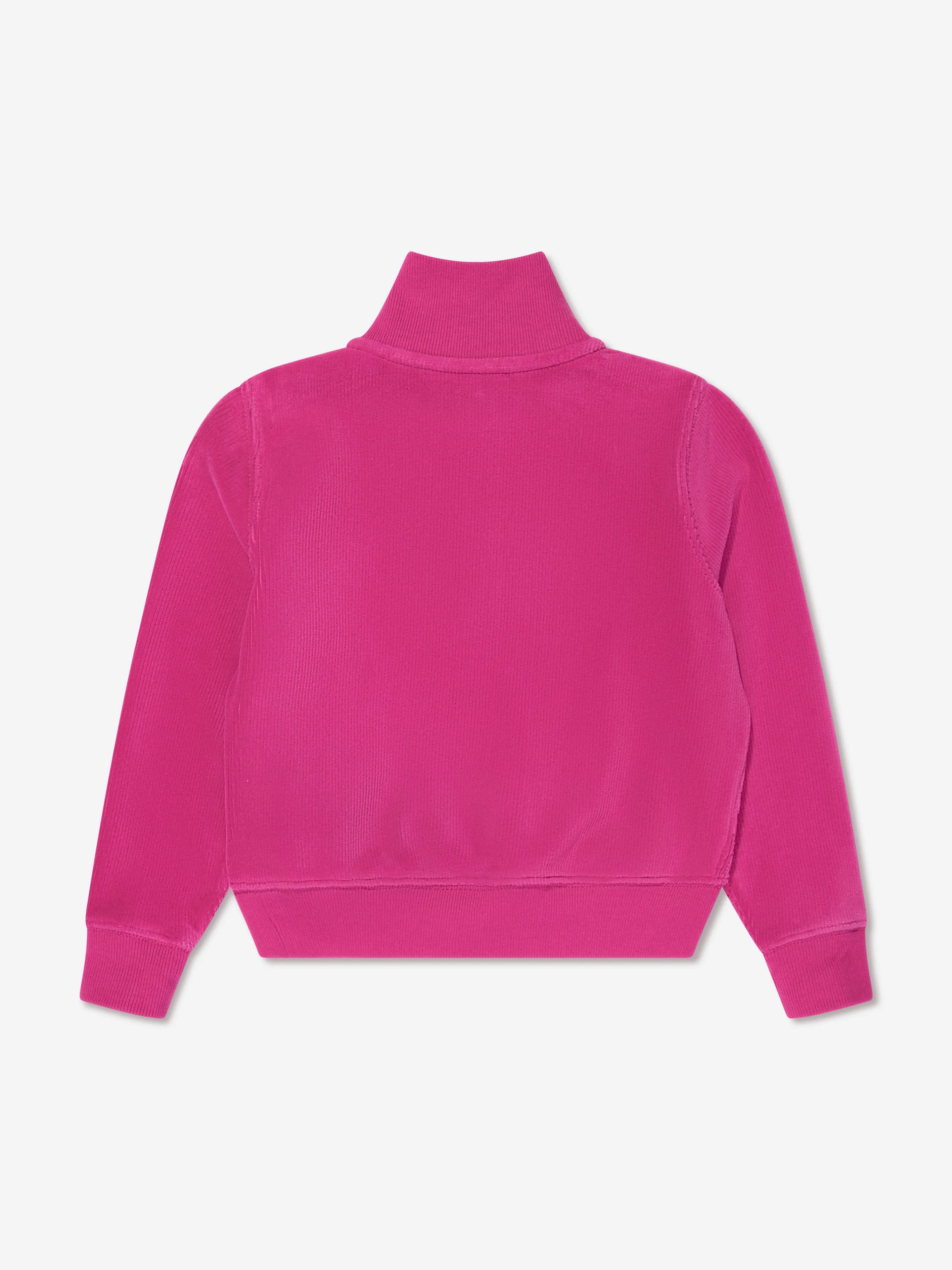 Ralph Lauren Girls Half Zip Sweatshirt in Pink