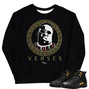 Retro 12 Black Taxi BIG Verses Sweatshirt