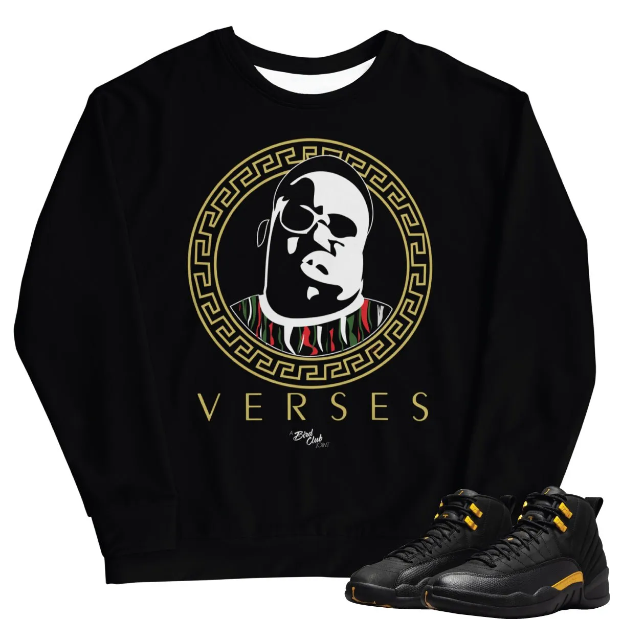 Retro 12 Black Taxi BIG Verses Sweatshirt