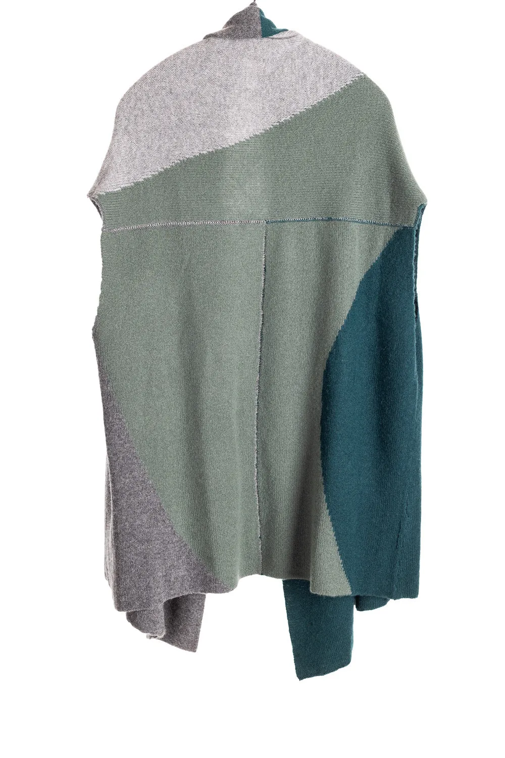 Reversible Color Block Vest - Juniper/Thunder
