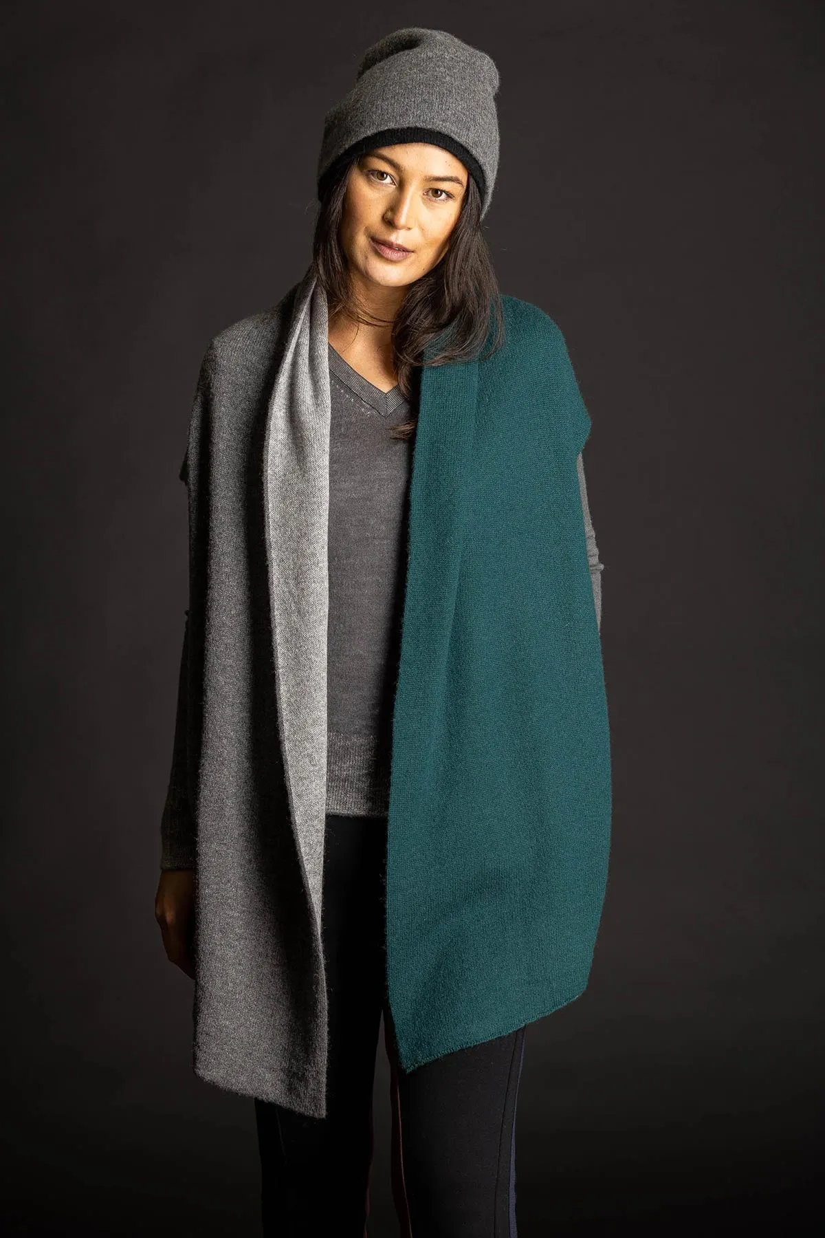 Reversible Color Block Vest - Juniper/Thunder
