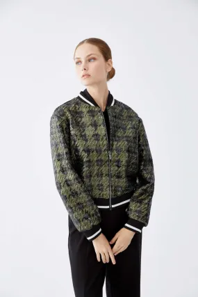 Sequined Bomber Women Jacket Standard Color