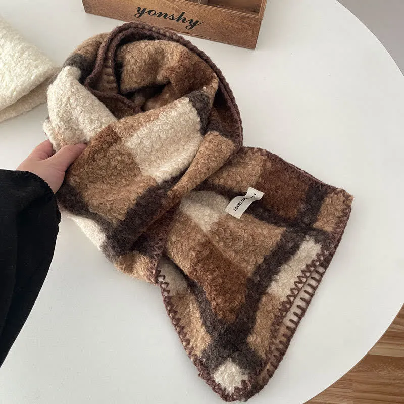 Unisex Winter Accessories Ultra Flush Plaid Scarf