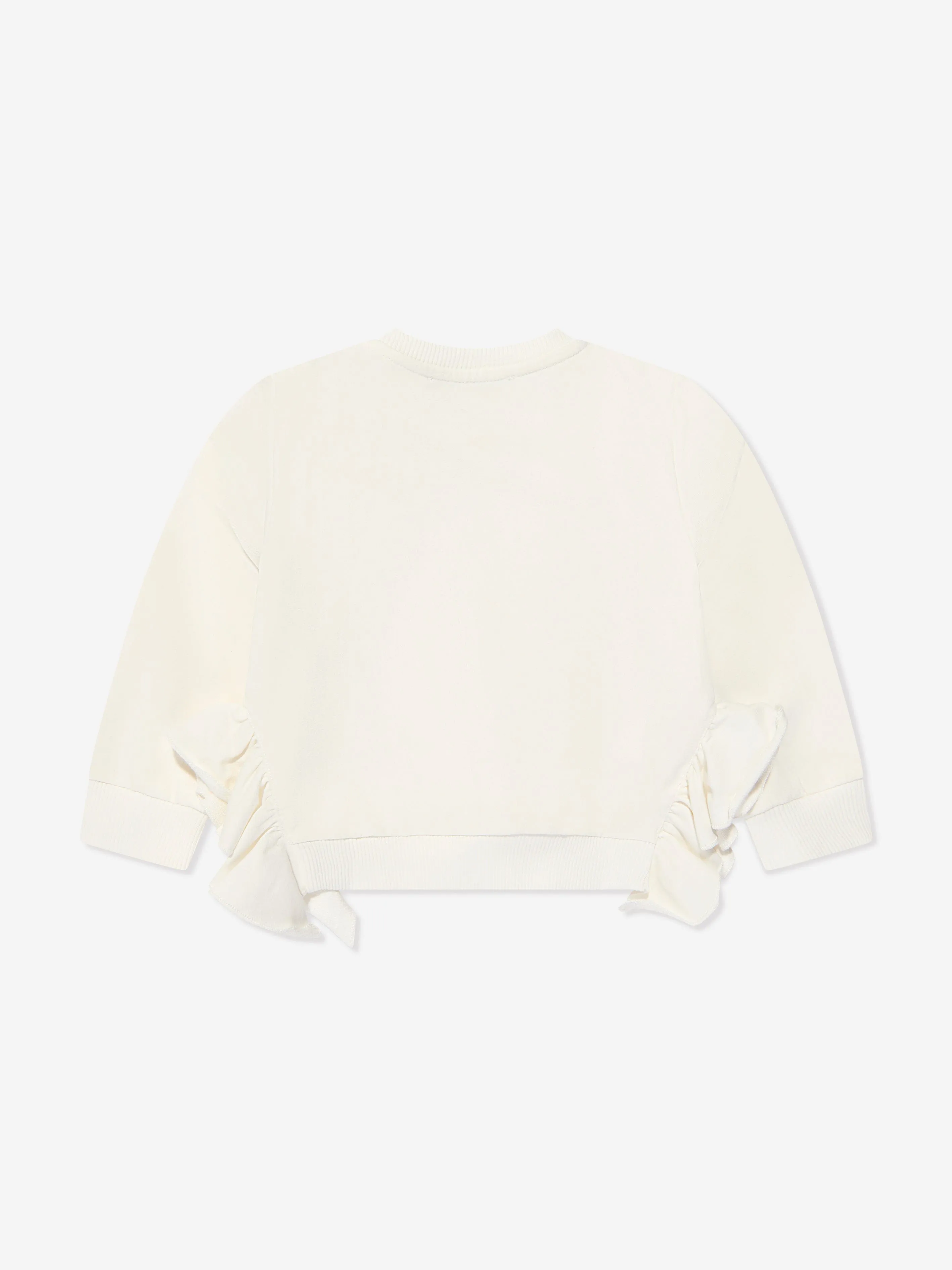 Versace Baby Girls Logo Sweatshirt in White