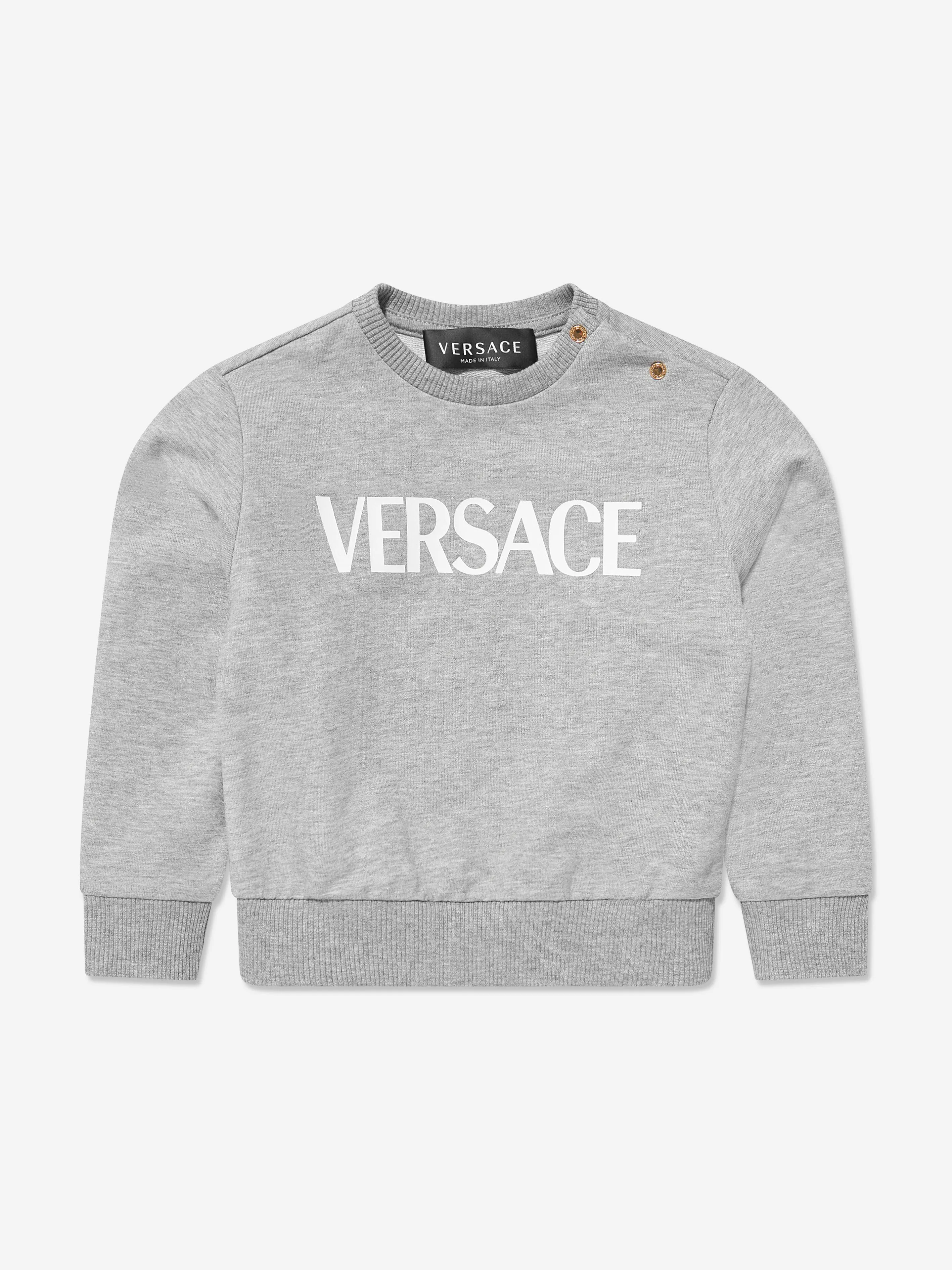 Versace Baby Logo Sweatshirt in Grey