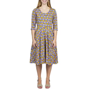 Votes for Women 3/4th Sleeves Twirl Dress [FINAL SALE]