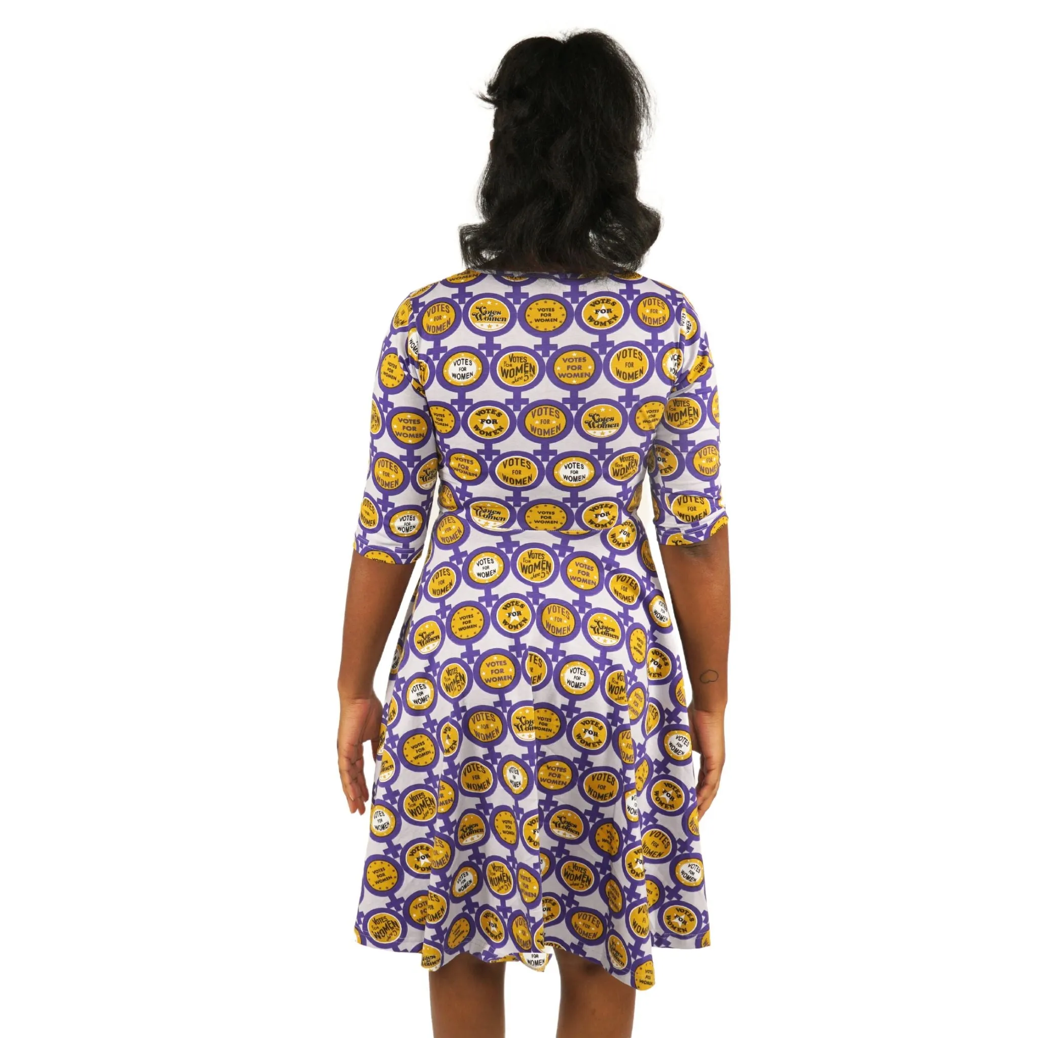 Votes For Women Twirl Dress (Larger Print) [FINAL SALE]