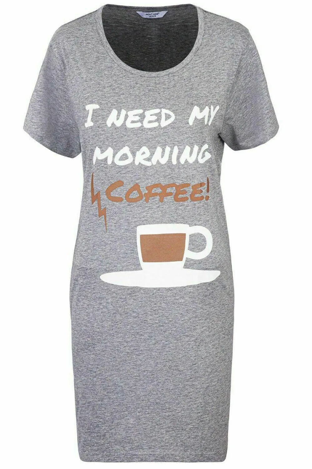 Women Short Sleeve Cotton Nighty - UK 8/10