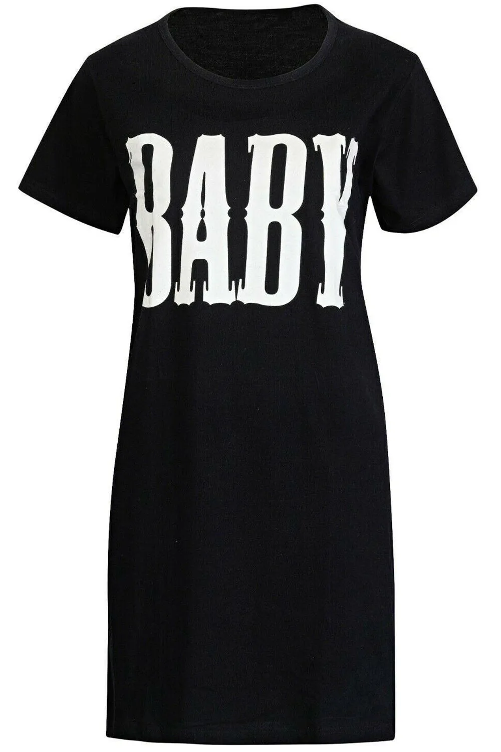 Women Short Sleeve Cotton Nighty - UK 8/10